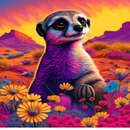 Bright Meerkat 20oz Skinny Tumbler Printed Paper