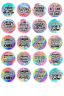 Sarcastic Quotes Pop Socket Sublimation Printed Paper
