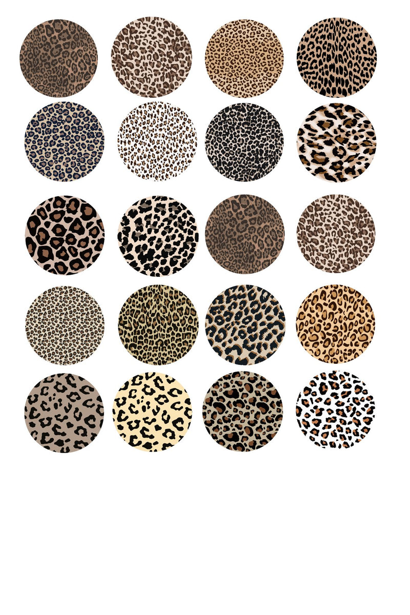 Leopard Pop Socket Sublimation Printed Paper