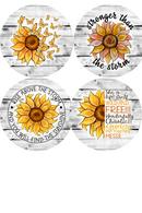Wooden Sunflowers Pattern