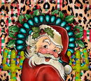 Western Santa 20oz Skinny Tumbler Printed Paper