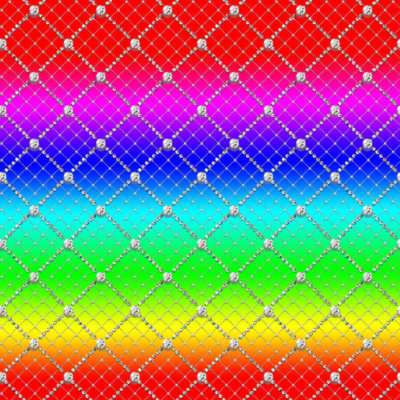 Sublimation Print - Colourful Diamonds