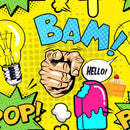 Pop Sublimation Printed Paper