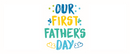 First Fathers Day Template with 2 Photos Printed Sublimation Paper for 11oz and 15oz Mugs