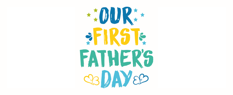 First Fathers Day Template with 2 Photos Printed Sublimation Paper for 11oz and 15oz Mugs
