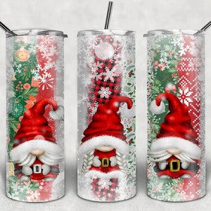 Printed Sublimation Paper for 20oz Tumbler Gnomes