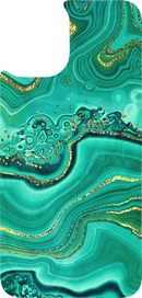 Mobile Phone Case Sublimation Print- Green Agate