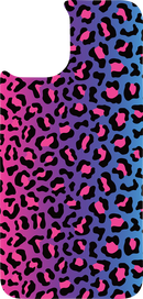Mobile Phone Case Sublimation Print-Pink/Blue Leopard