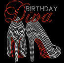 Birthday Diva- Rhinestone Appliqué
