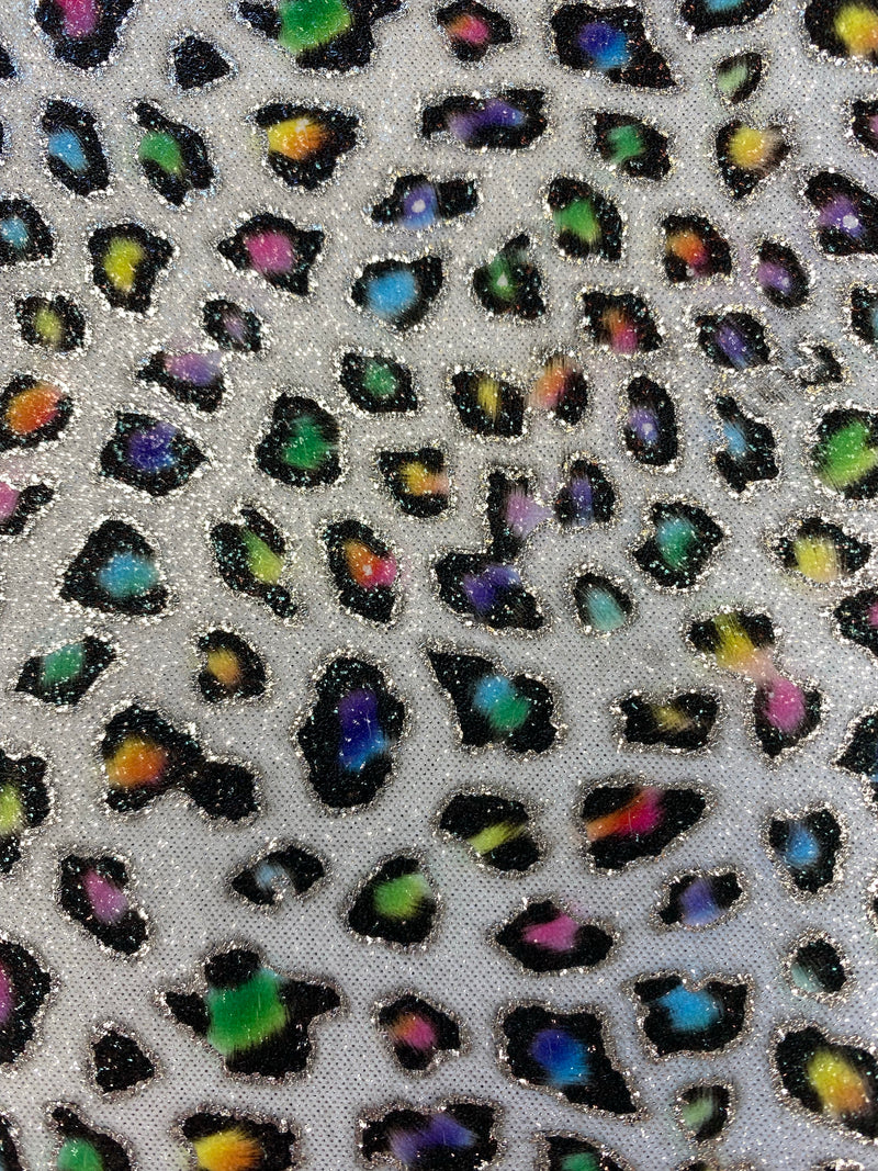 Colourful Glitter Leopard Permanent Adhesive