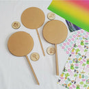 Cake Toppers- Acrylic Clear 12cm (2mm)