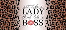 16oz Libby Glass Can Sublimation Print - Lady Boss