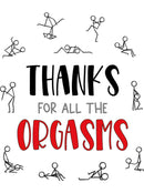 20oz Skinny Tumbler Printed Paper - Thanks/Red