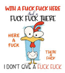 With A Fu*K Printed Sublimation Paper for 11oz mug