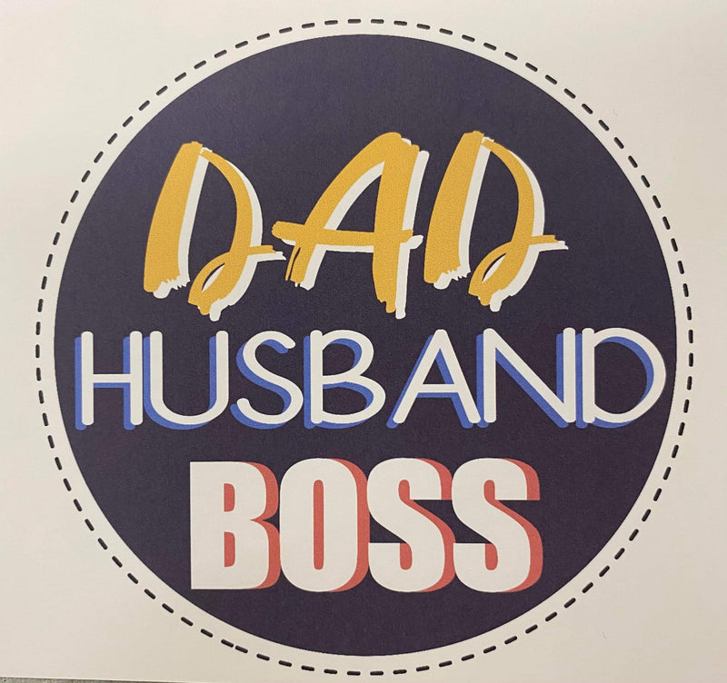 Printed Sublimation Paper for 11oz Mugs - Dad Husband Boss