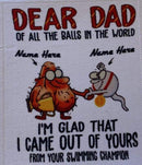 Printed Sublimation Paper for 11oz Mugs - Dear Dad