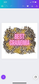 Best Grandma Printed Sublimation Paper mug Print