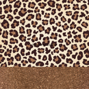 20oz Skinny Tumbler Printed Paper - Brown Leopard