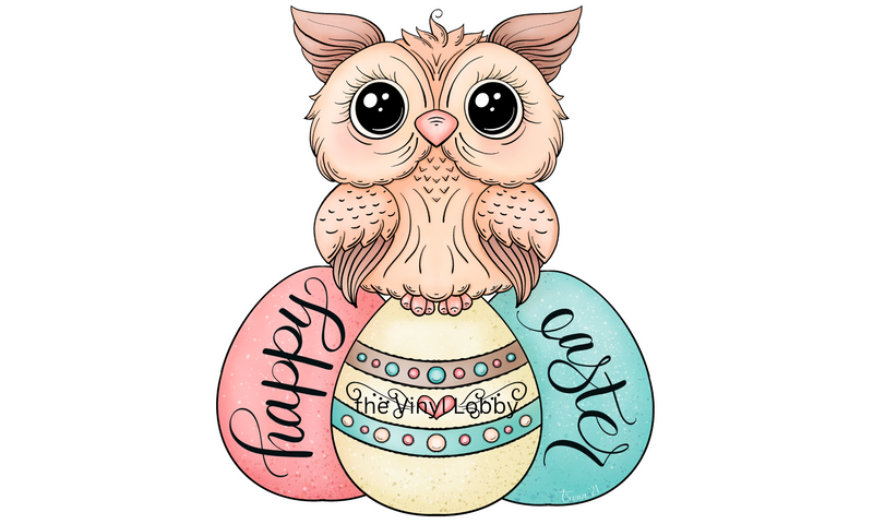 Happy Easter Owl Printed Sublimation Paper for 11oz mug -