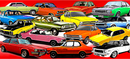 Vintage Cars Printed Sublimation Paper for 11oz mug