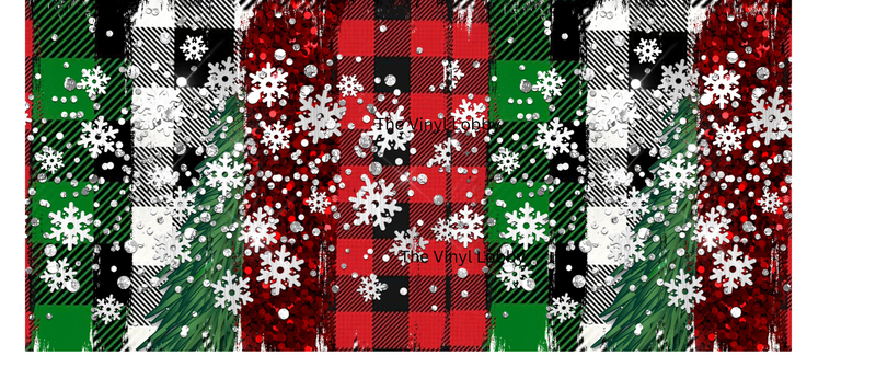 Red Green Snowflake Printed Sublimation Paper for 11oz mug