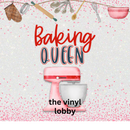 20oz Skinny Tumbler Printed Paper - Baking Queen