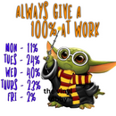 20oz Skinny Tumbler Printed Paper - Always Give 100%