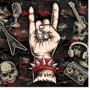 20oz Skinny Tumbler Printed Paper - Rock Singer