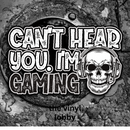 20oz Skinny Tumbler Printed Paper - I Can't Hear You