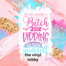 20oz Skinny Tumbler Printed Paper - Sweary