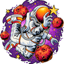 Chasing Stars Sublimation Print for kids t-shirts