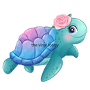Cute Turtle Sublimation Print for kids t-shirts