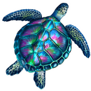 Turtle Sublimation Print for kids t-shirts