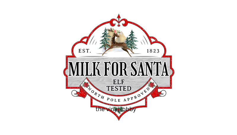 Milk For Santa Printed Sublimation Paper for 11oz mug