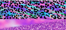Pink Purple Leopard Glitter Printed Sublimation Paper for 11oz mug