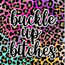 Sublimation Prints for Square Car Air Freshener 2 prints per Sheet - Leopard Buckle Up