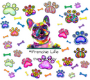 Frenchie Life 20oz Skinny Tumbler Printed Paper