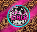Let's Go Girls 20oz Skinny Tumbler Printed Paper