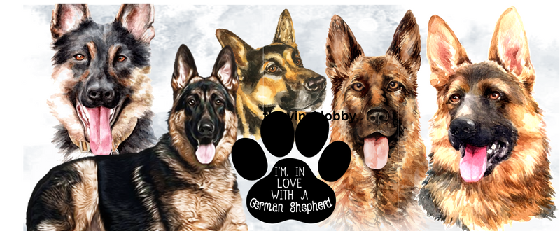 I am in love with a German Sheppard Printed Sublimation Paper for 11oz mug