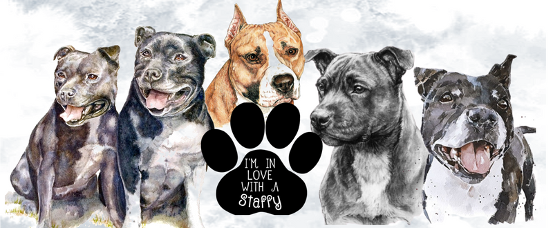 I Love my Staffy printed Sublimation Paper for 11oz mug