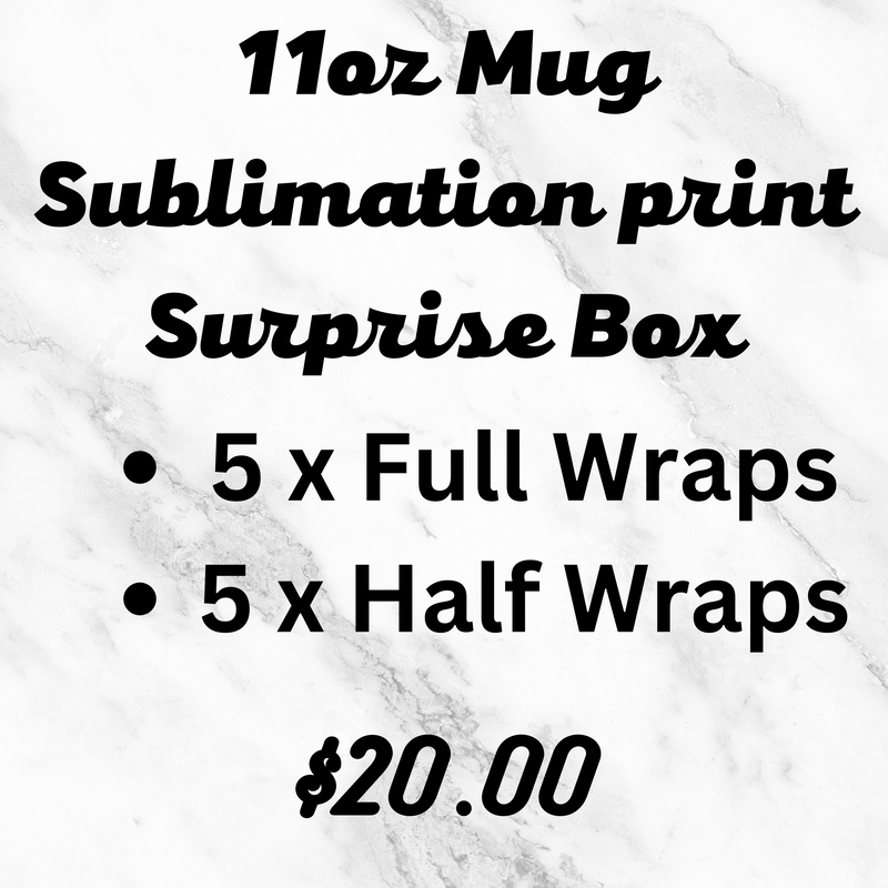 11oz Mug Sublimation Print Surprise Box