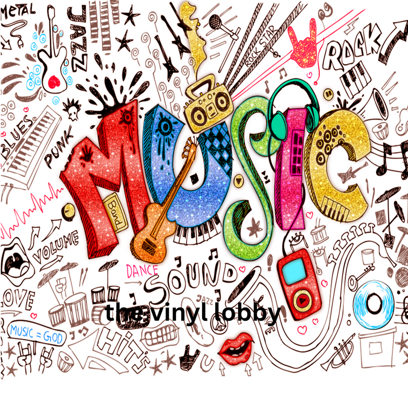 Music 20oz Skinny Tumbler Printed Paper