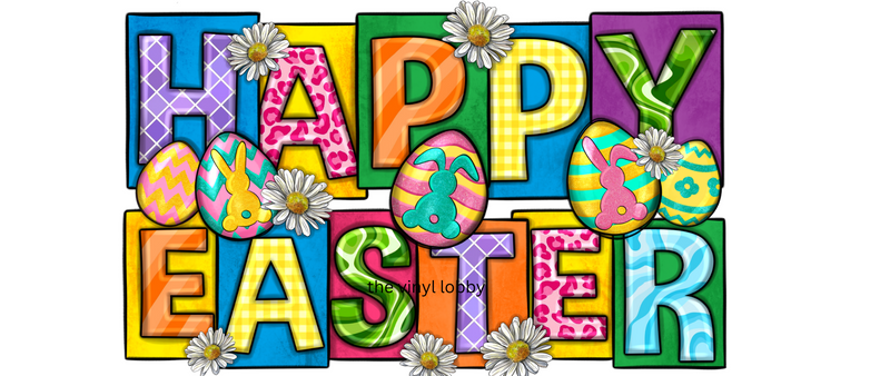 Happy Easter Eggs Printed Sublimation Paper for 11oz mug -