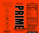 Prime Orange 20oz Skinny Tumbler Printed Paper