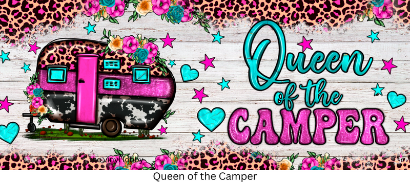 Queen of the Camper printed Sublimation Paper for 11oz mug