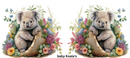 Baby Koala's printed Sublimation Paper for 11oz mug