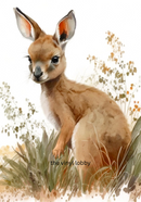 Kangaroo Sublimation Print For Credit Card Key Chain Holder