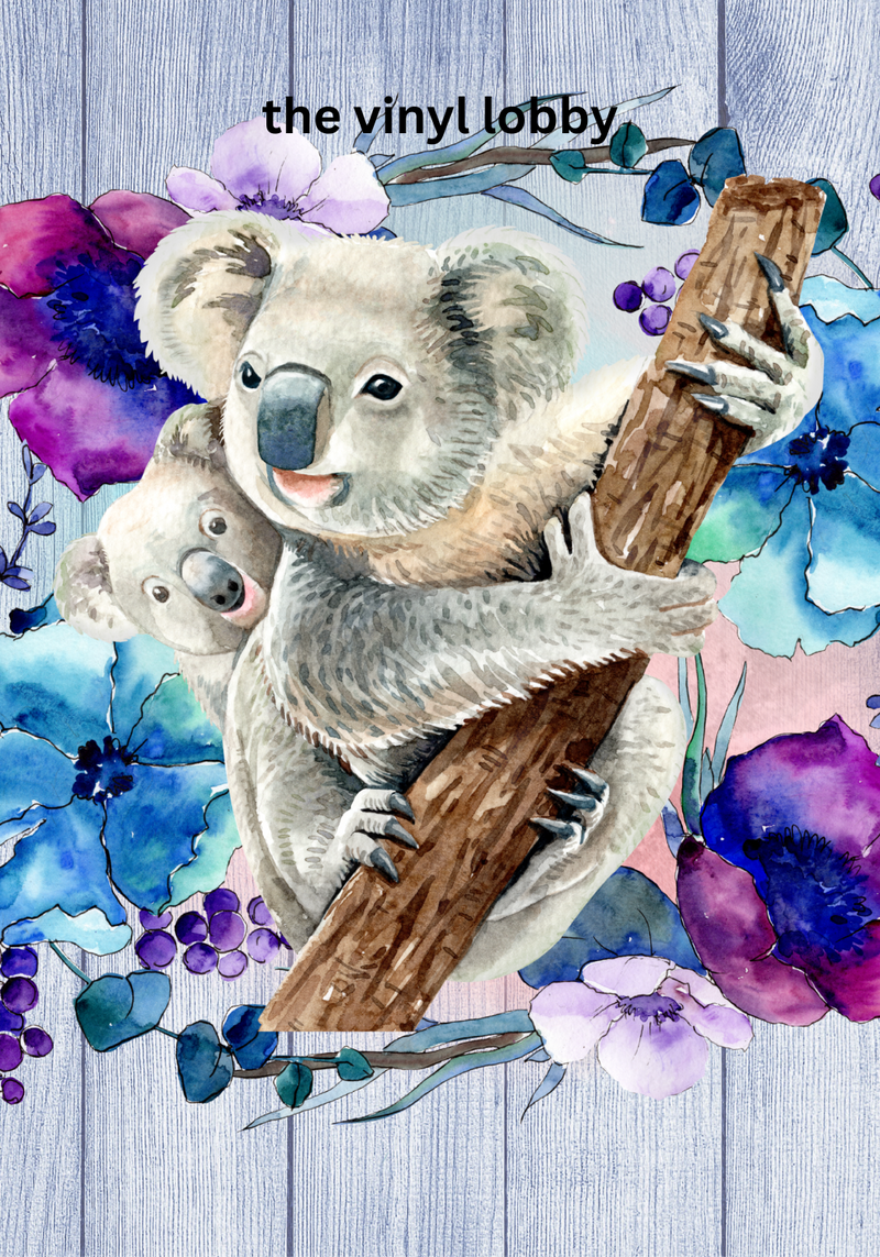 Koala's Sublimation Print For Credit Card Key Chain Holder