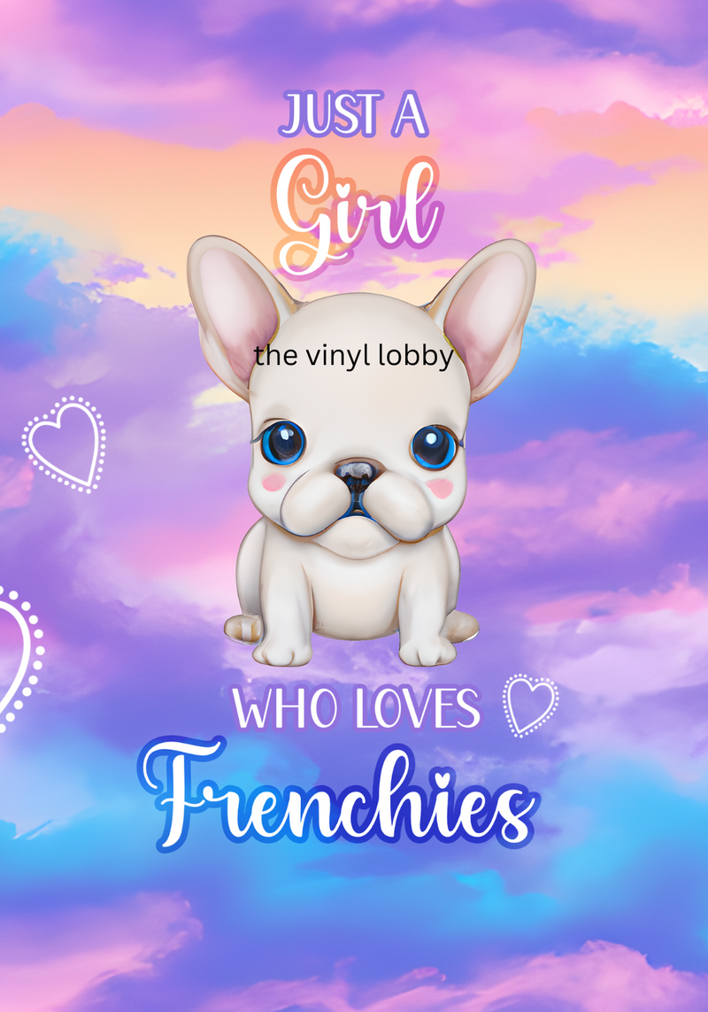 Love Frenchie Sublimation Print For Credit Card Key Chain Holder