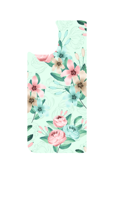 Mobile Phone Case Sublimation Print- Small Pink Flowers